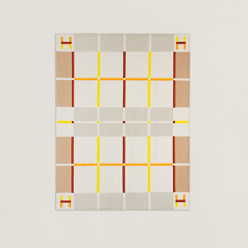 Avalon Rayon blanket - Beige | Hermès USA